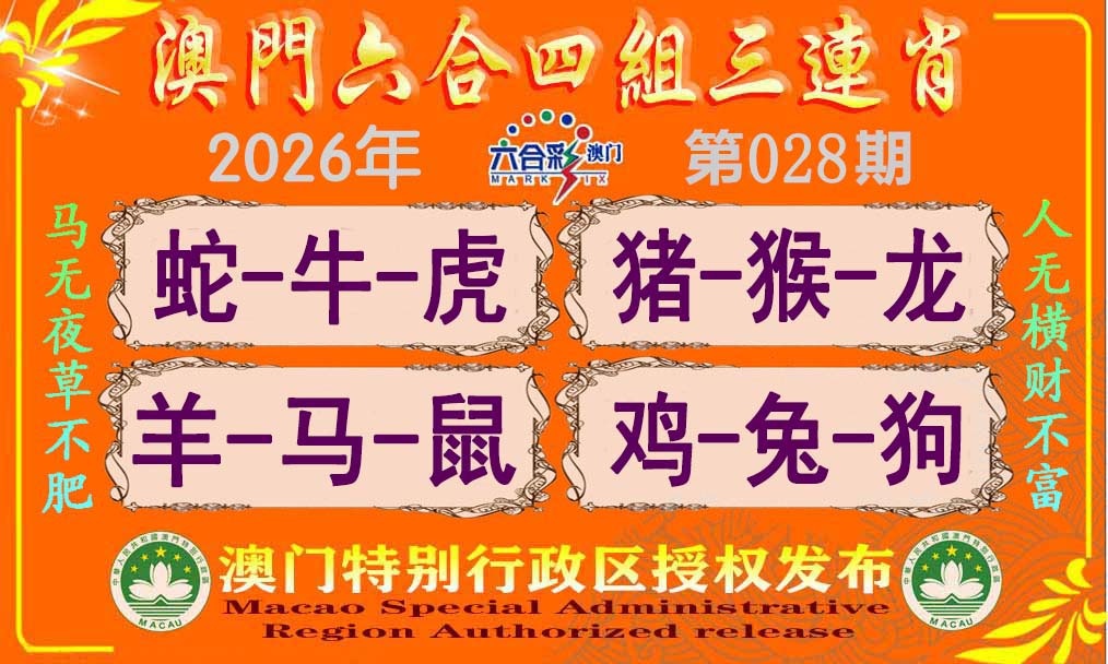 028期六合四组三连肖[图]
