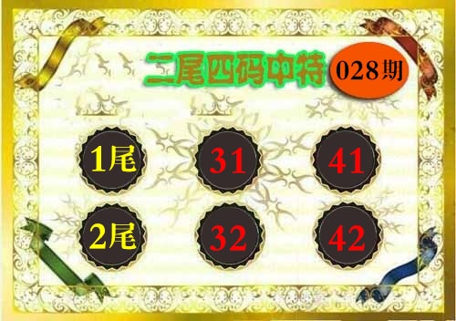 028期二尾四码[图]