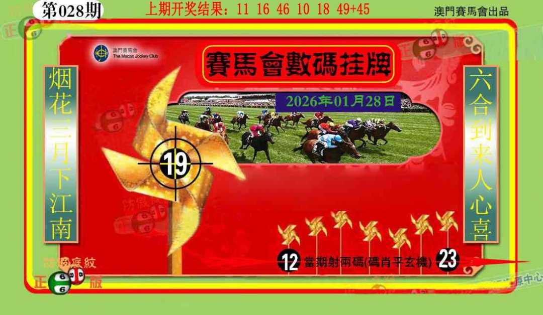 028期数码挂牌[图]