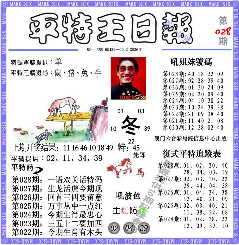 028期平特王日报[图]