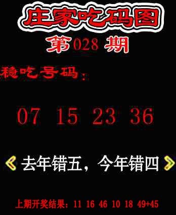 028期庄家吃码图[图]