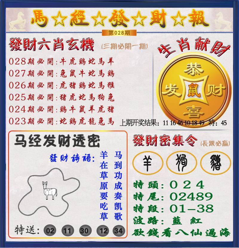 028期发财报[图]