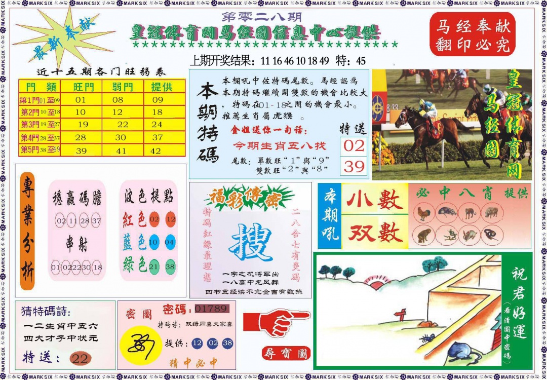 028期体育网马经图[图]