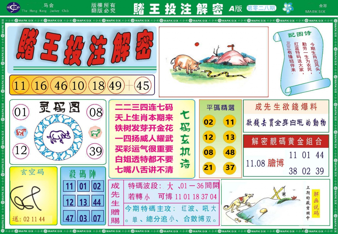 028期赌王投注解密[图]