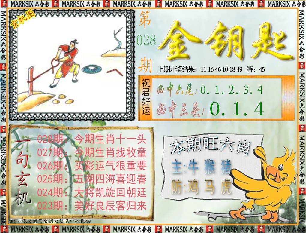 028期金钥匙[图]