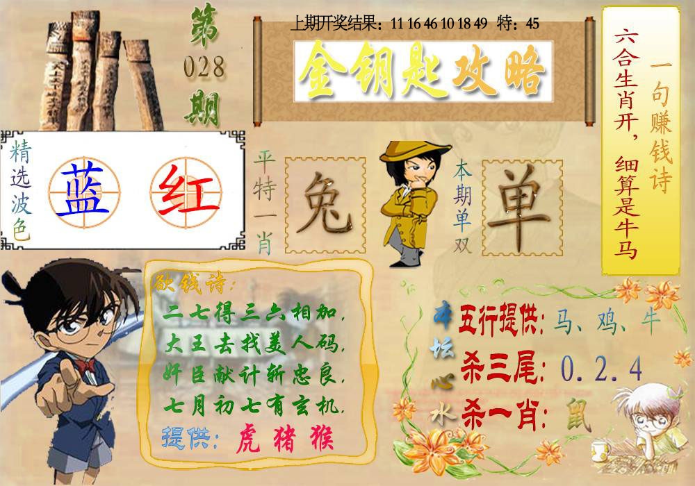 028期《金钥匙攻略》[图]