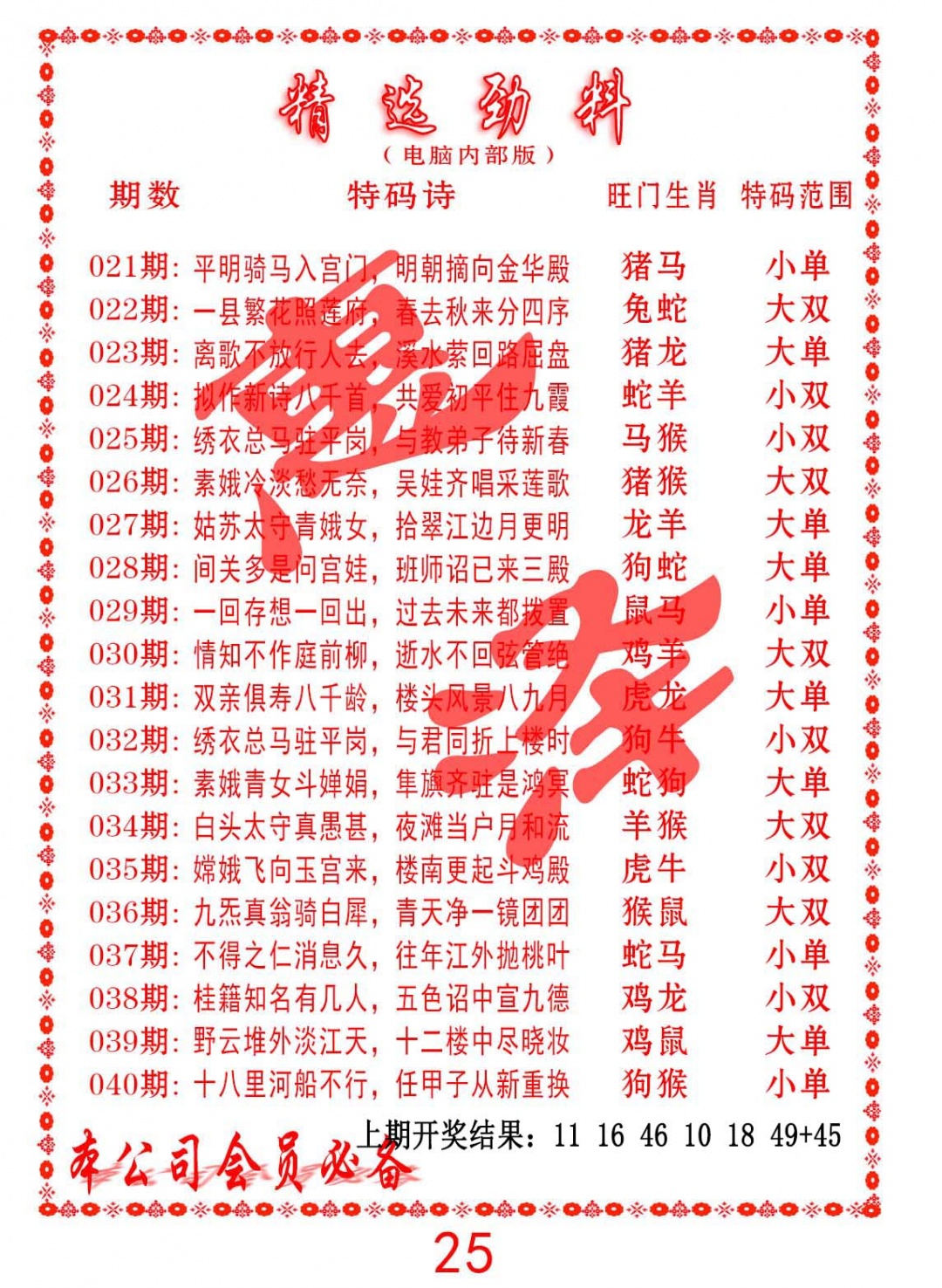 028期精选劲料[图]