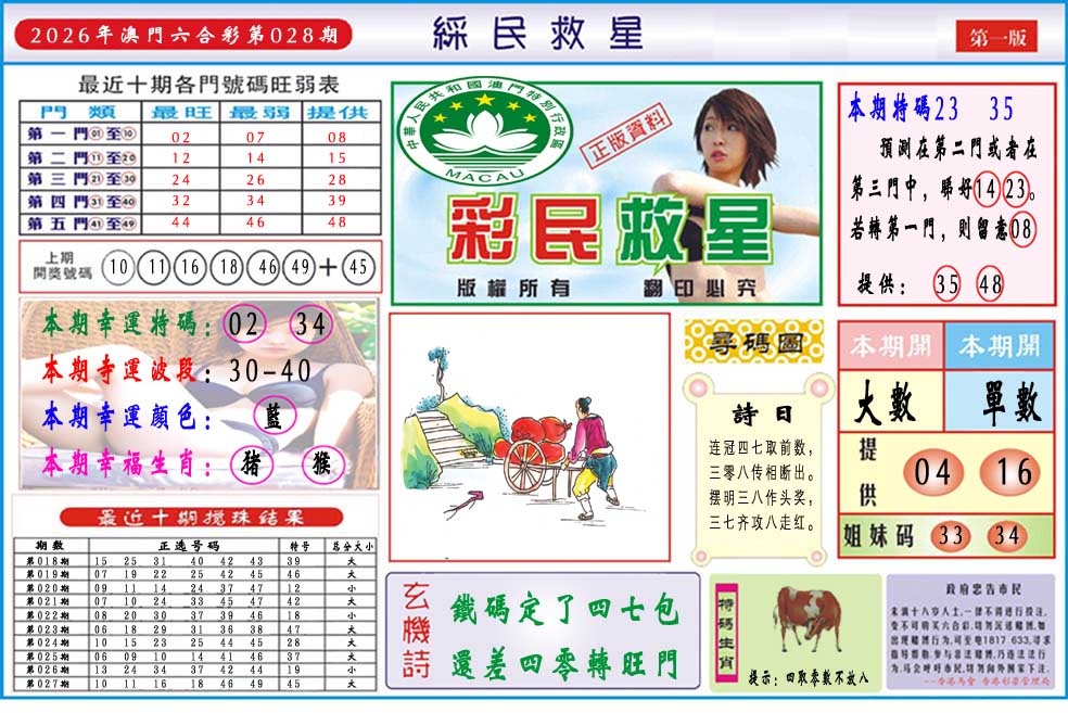 028期彩民救星A[图]