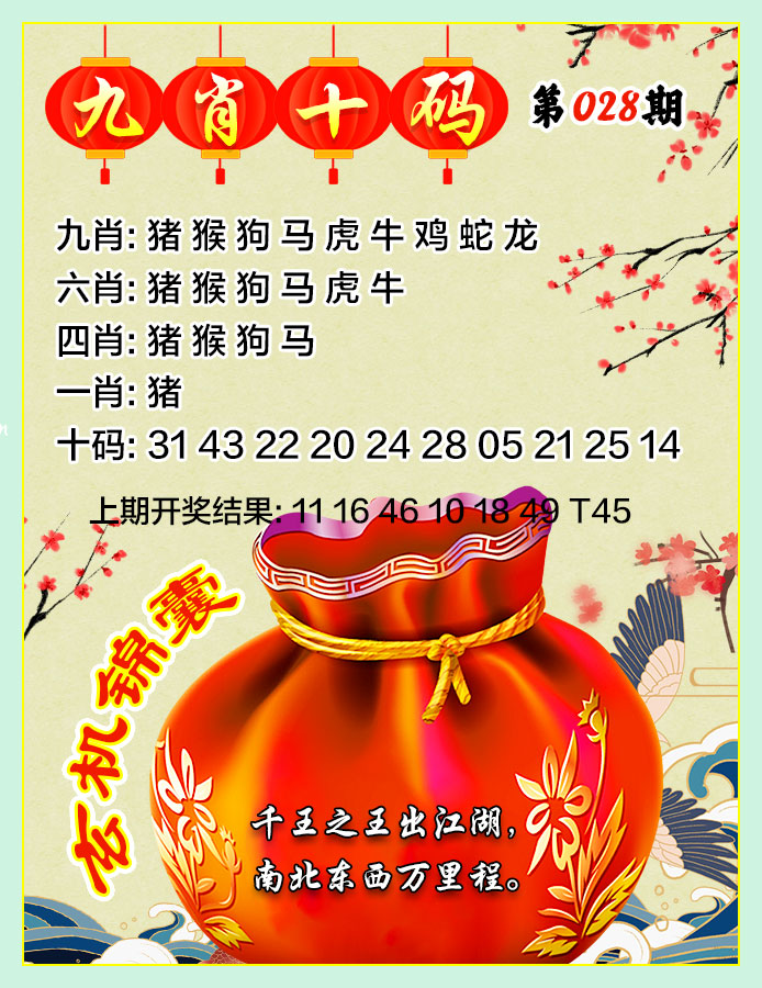 028期九肖十码[图]