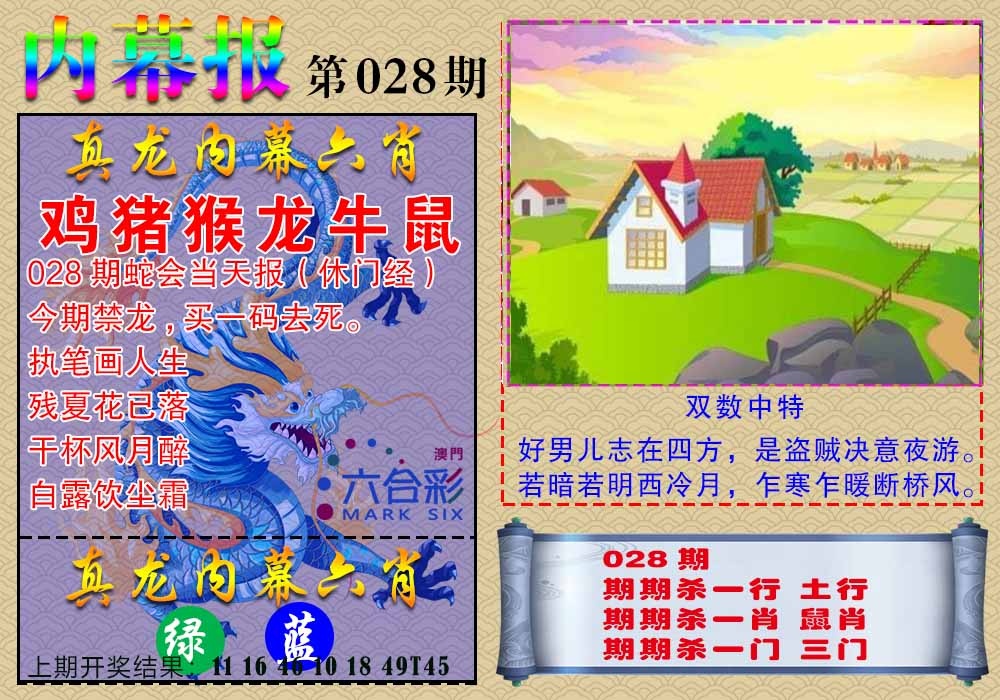 028期真龙内幕报[图]