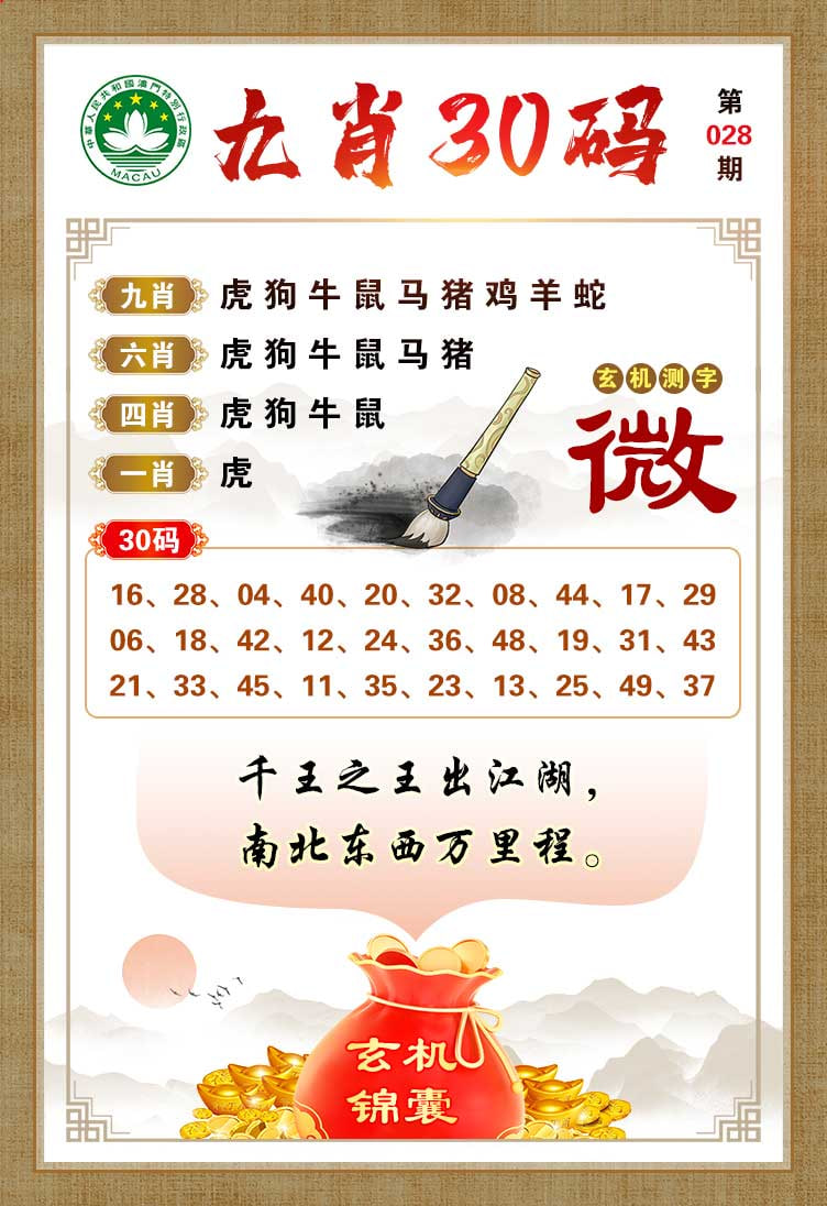 028期九肖30码[图]