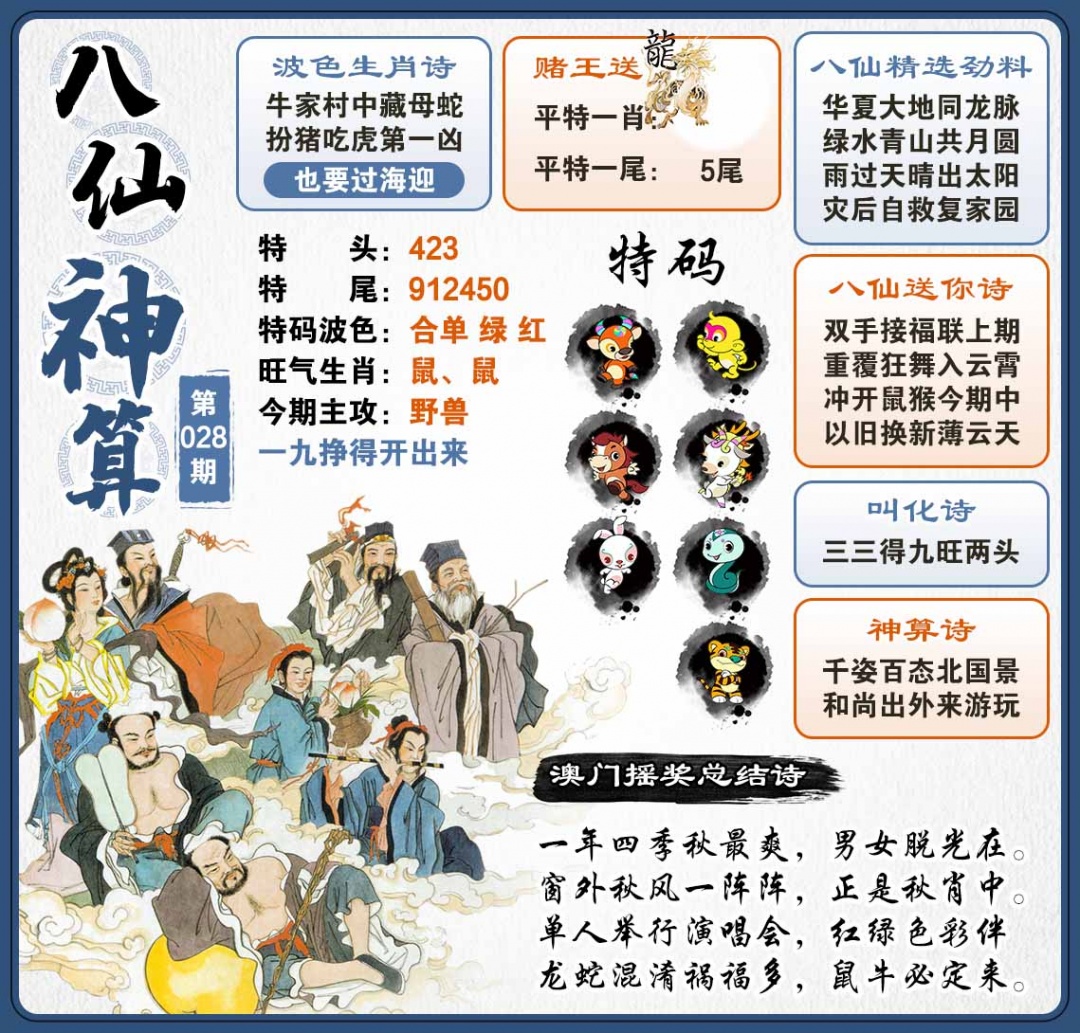 028期八仙神算[图]