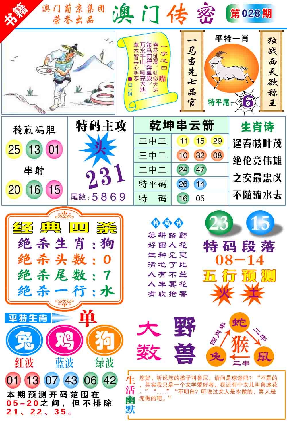 028期澳门传密心水[图]