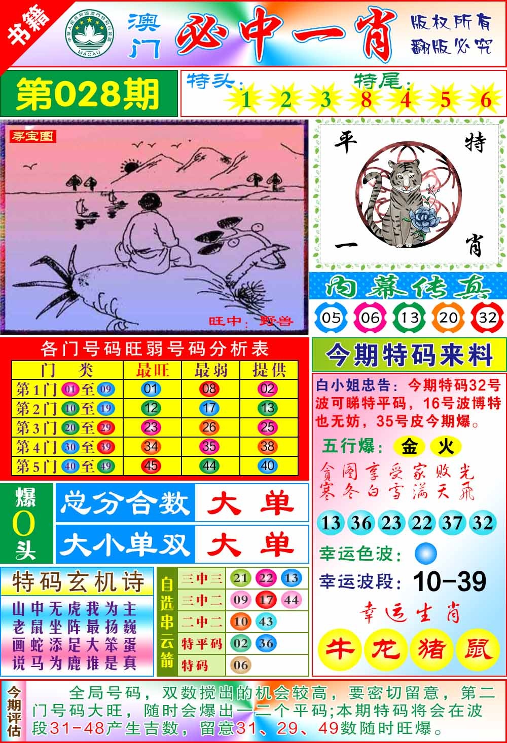 028期澳门玄机一特[图]