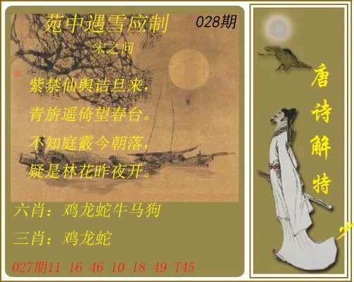 028期唐诗解特[图]