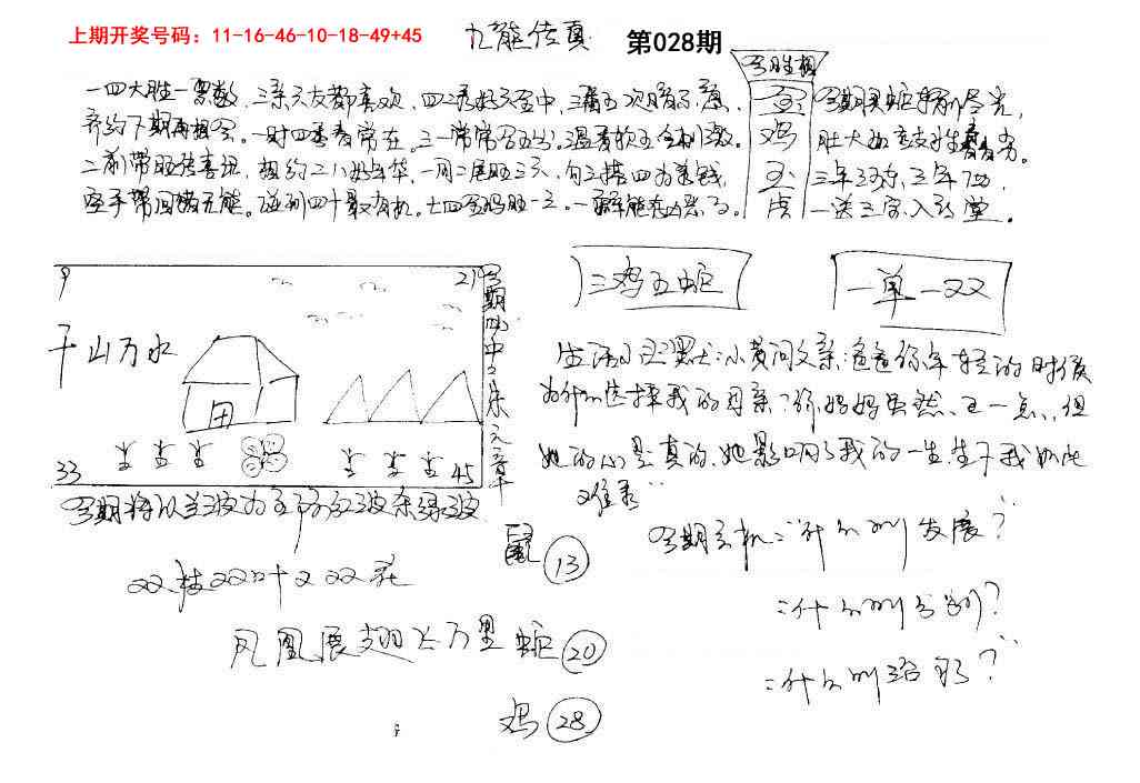 028期手写九龙内幕[图]