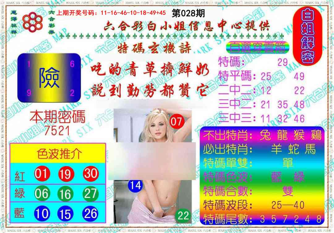 028期白姐解密[图]