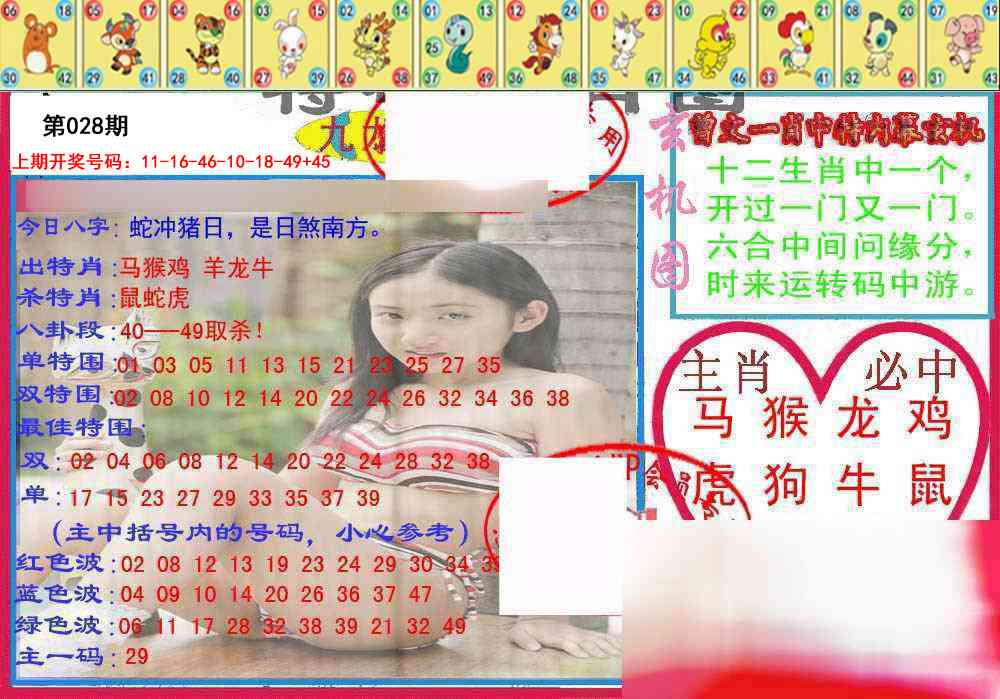 028期特码生肖图[图]