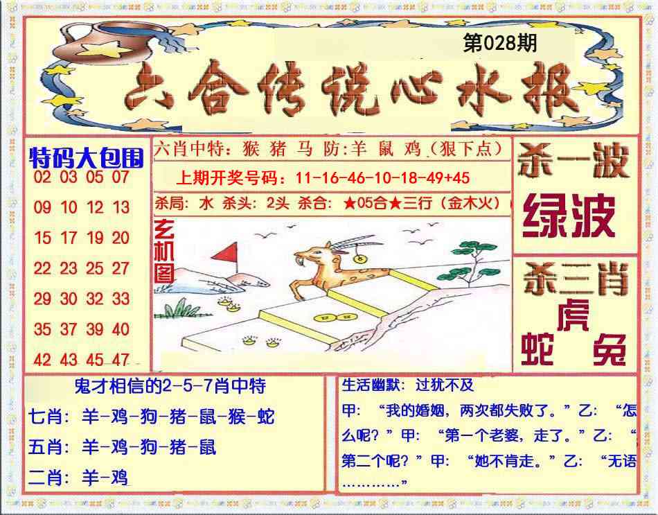 028期六合传说(心水版)[图]