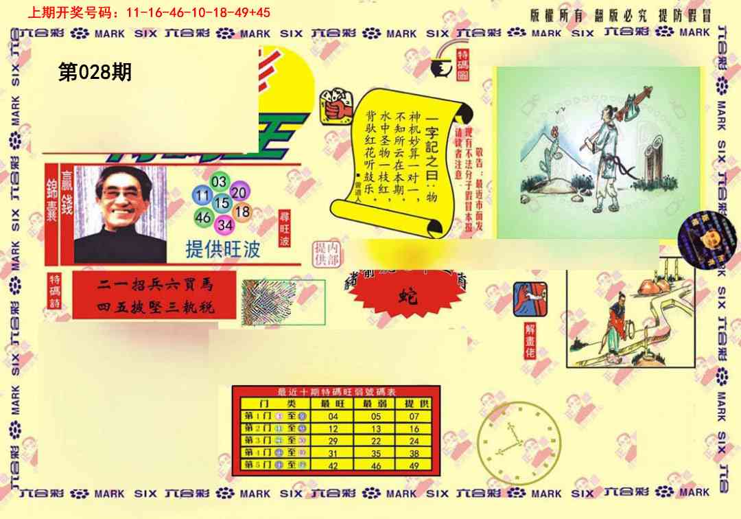 028期心水特码(信封)[图]