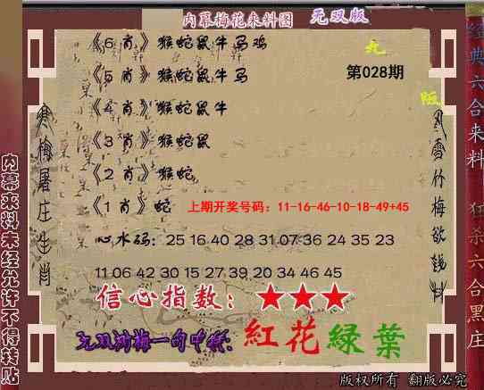 028期独家梅花来料[图]