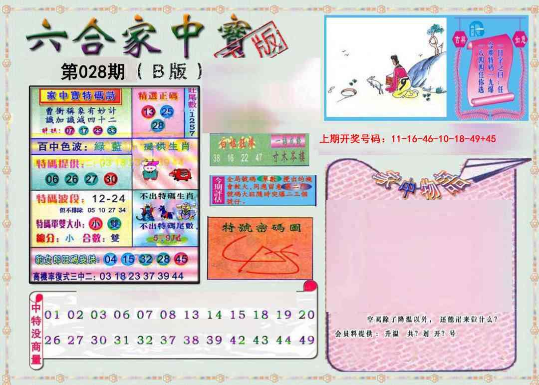 028期六合家中宝B[图]