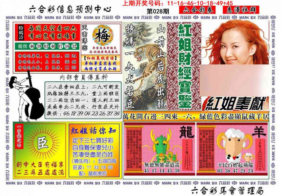 028期红姐财经宝鉴[图]