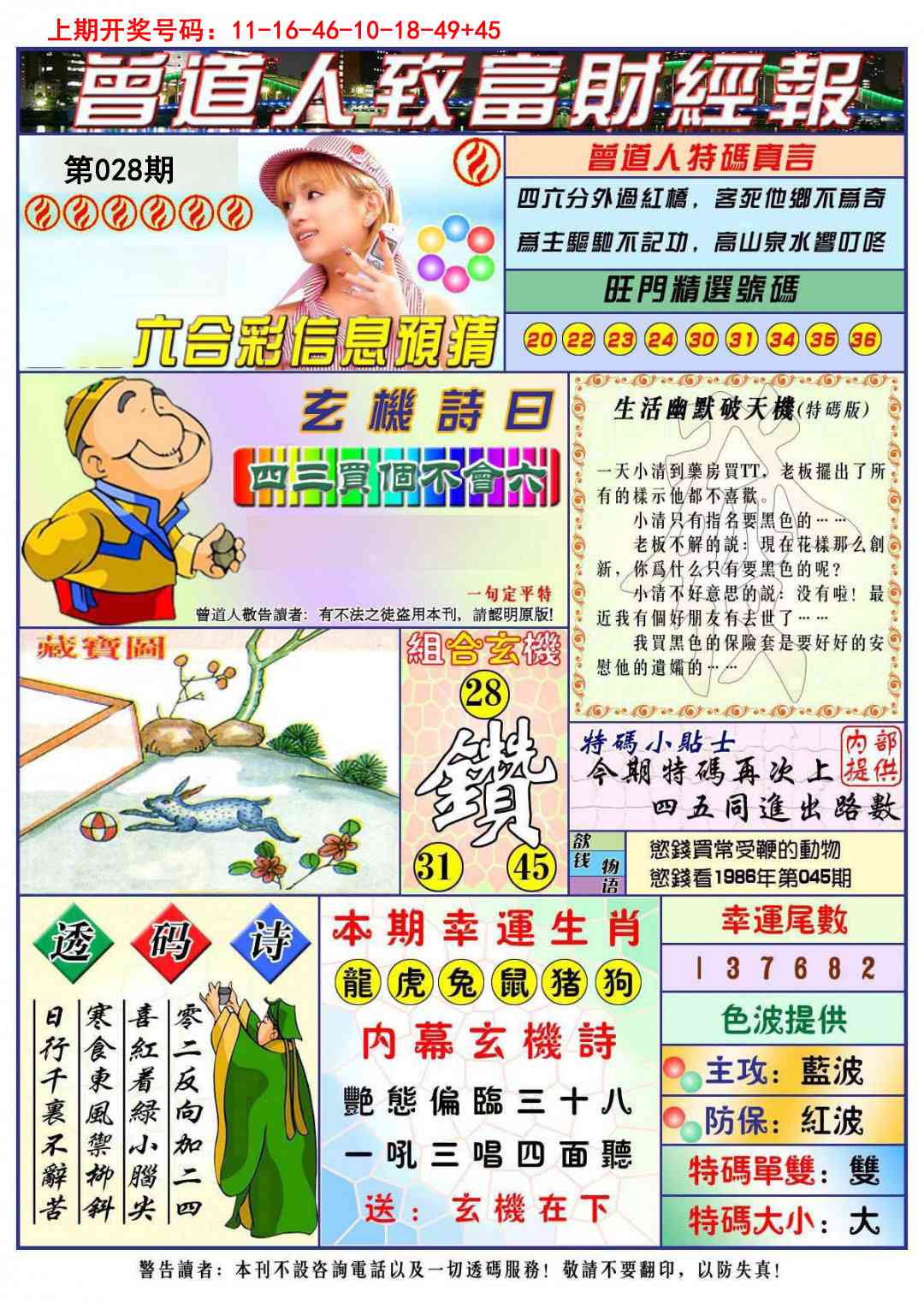 028期曾道人致福财经[图]