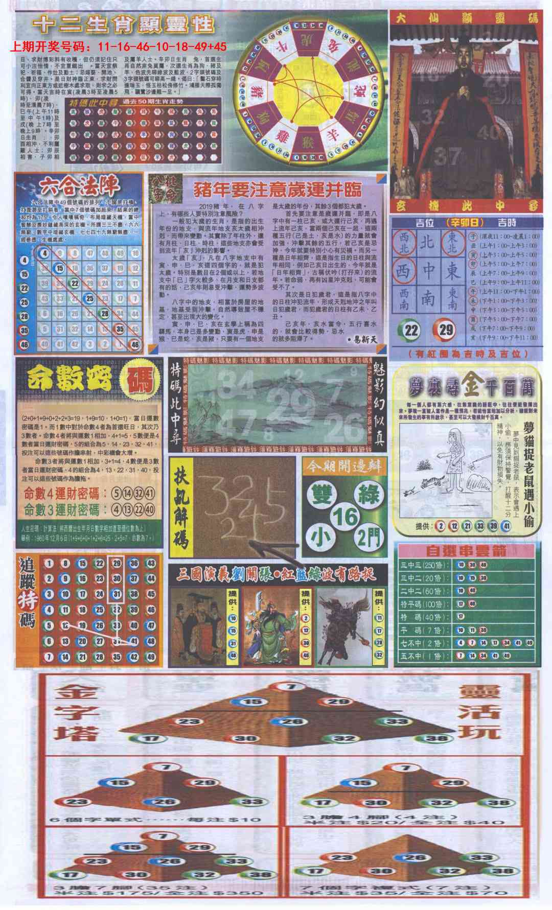 028期新报跑狗-2(背面)[图]