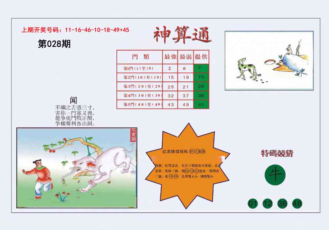 028期4-台湾神算[图]