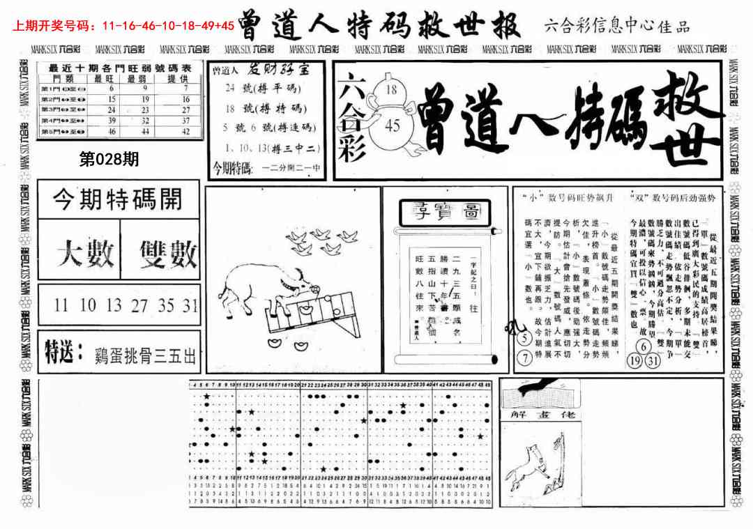 028期曾道人特码救世A[图]
